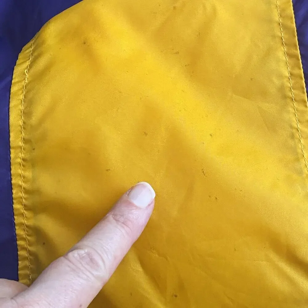 Lakers Jacket Adult Large VINTAGE NBA Half Zip Anorak Windbreaker Los Angeles